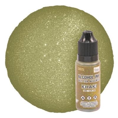 Couture Creation Alcohol Ink Glitter Accents 12ml KHAKI