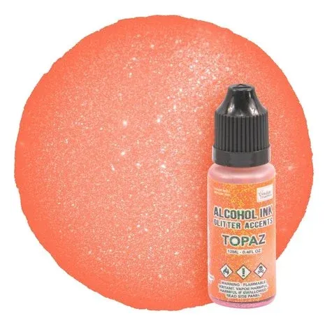 Couture Creation Alcohol Ink Glitter Accents 12ml TOPAZ