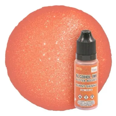 Couture Creation Alcohol Ink Glitter Accents 12ml BURNT SIENNS