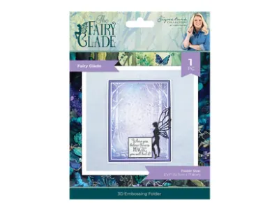 Crafters Companion The Fairy Glade 3D Embossing Folder  5&quot;x7&quot; FAIRY GLADE