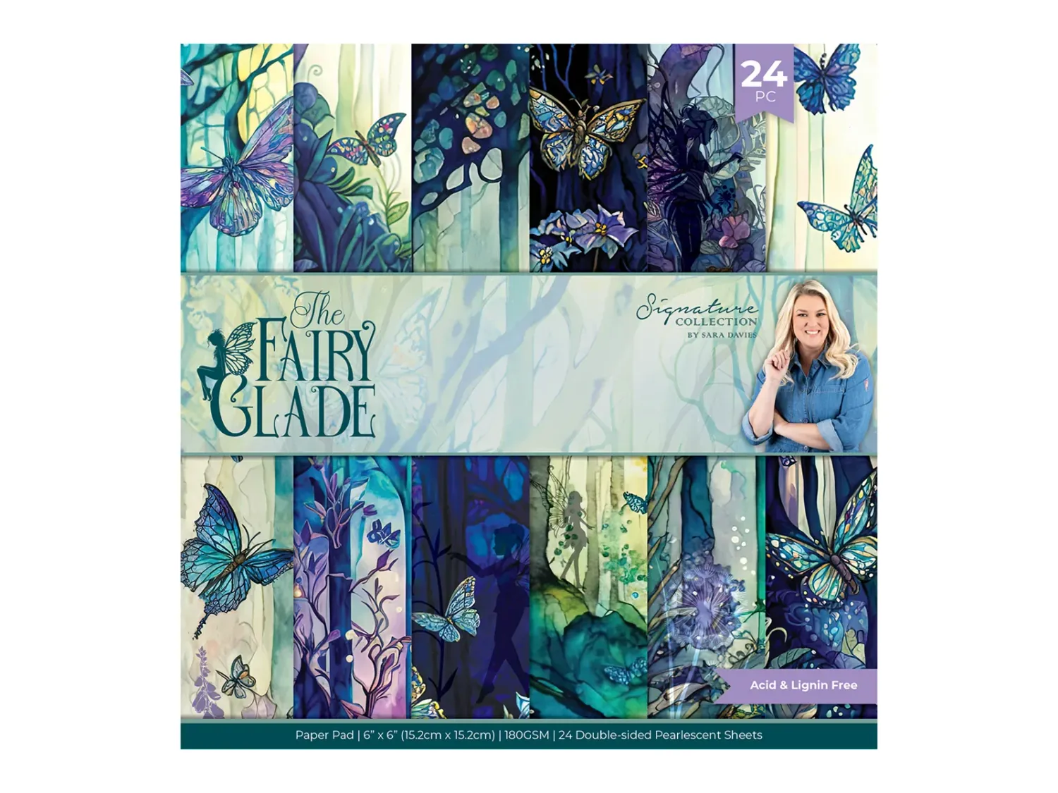 Crafters Companion The Fairy Glade 6&quot;x6&quot; Paper Pad