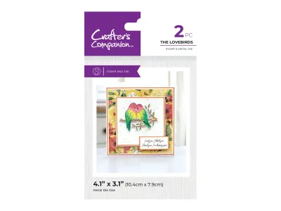 Crafters Companion Stamp &amp; Die Set THE LOVEBIRDS
