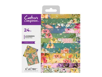 Crafters Companion LOVE BIRDS Paper Pad 6x6