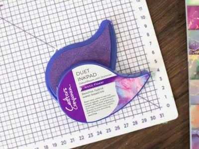 Crafters Companion Duet Inkpad ColourBloom Shimmer ARCTIC FLOWER
