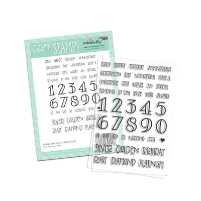 Polkadoodles Acrylic Stamp Set SPECIAL CELEBRATIONS