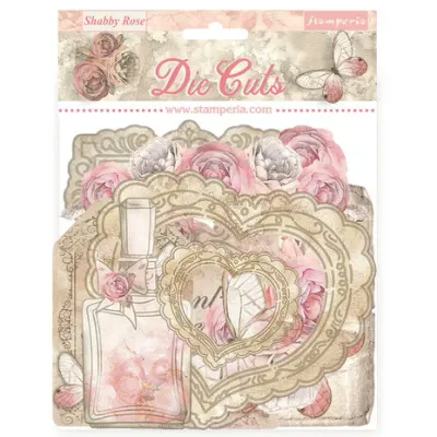 Stamperia Die Cuts SHABBY ROSE (42 pieces)