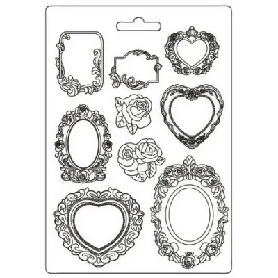 Stamperia Soft Mould Precious A4 FRAMES