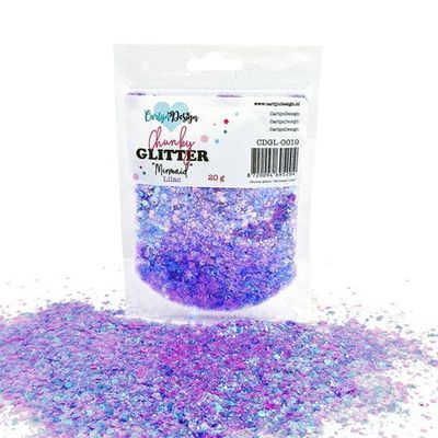 Craft Design Chunky Glitter 20g MERMAID LILAC