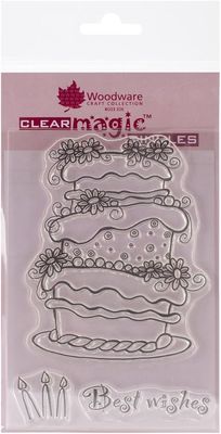 Woodware Clear Magic SINGLES HUGE CAKE &amp; CANDLES