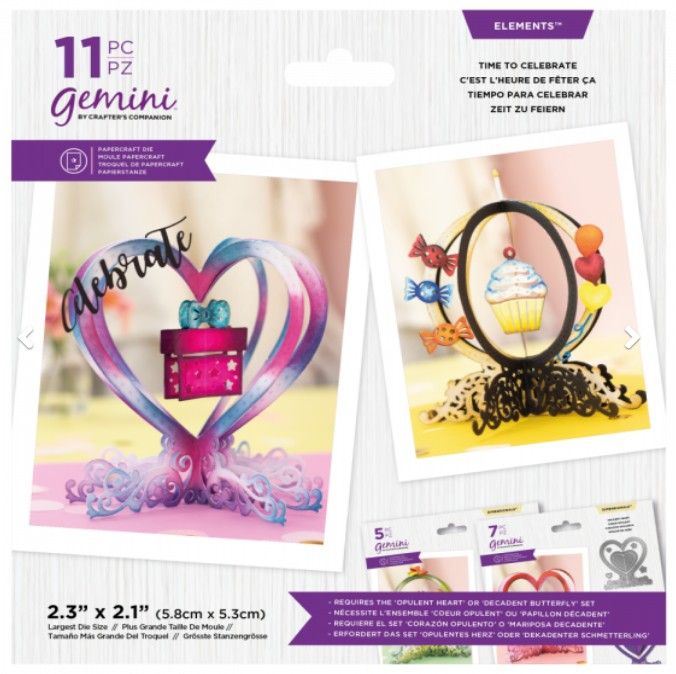Crafters Companion Gemini Elements Die Set TIME TO CELEBRATE