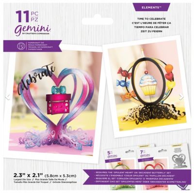 Crafters Companion Gemini Elements Die Set TIME TO CELEBRATE