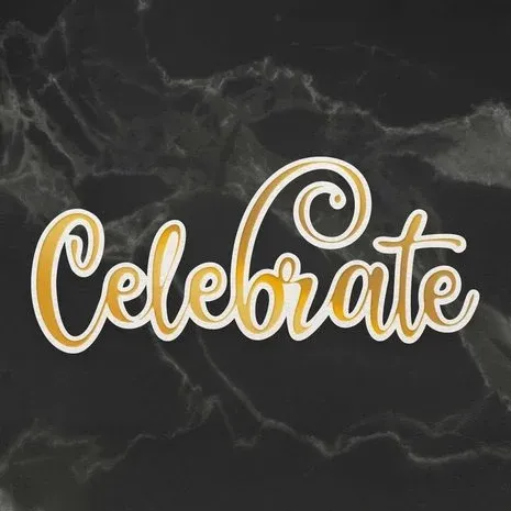 Couture Creations Cut, Foil &amp; Emboss Die CELEBRATE