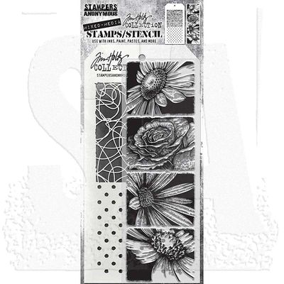Stampers Anonymous Tim Holtz Stamps/srencils BOLD BOTANICALS THMM181