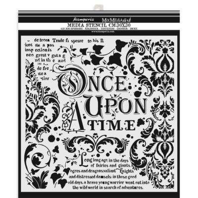 Stamperia Stencil 30x30cm ONCE UPON A TIME