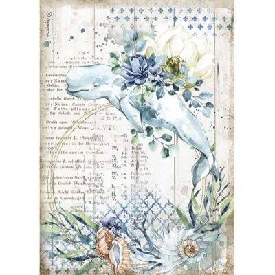 Stamperia A4 ROMANTIC SEA DREAM WHALE