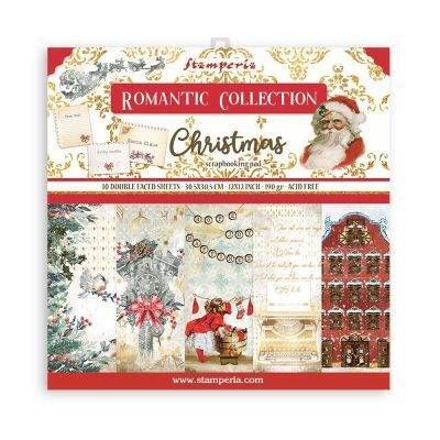 Stamperia 12x12 Paper Pad Romantic CHRISTMAS