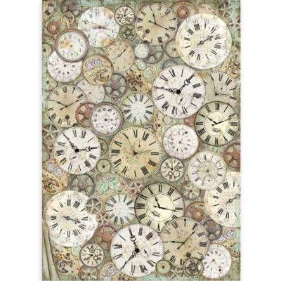 Stamperia A4 Rice Paper Lady Vagabond CLOCK WITH MECHANISMS