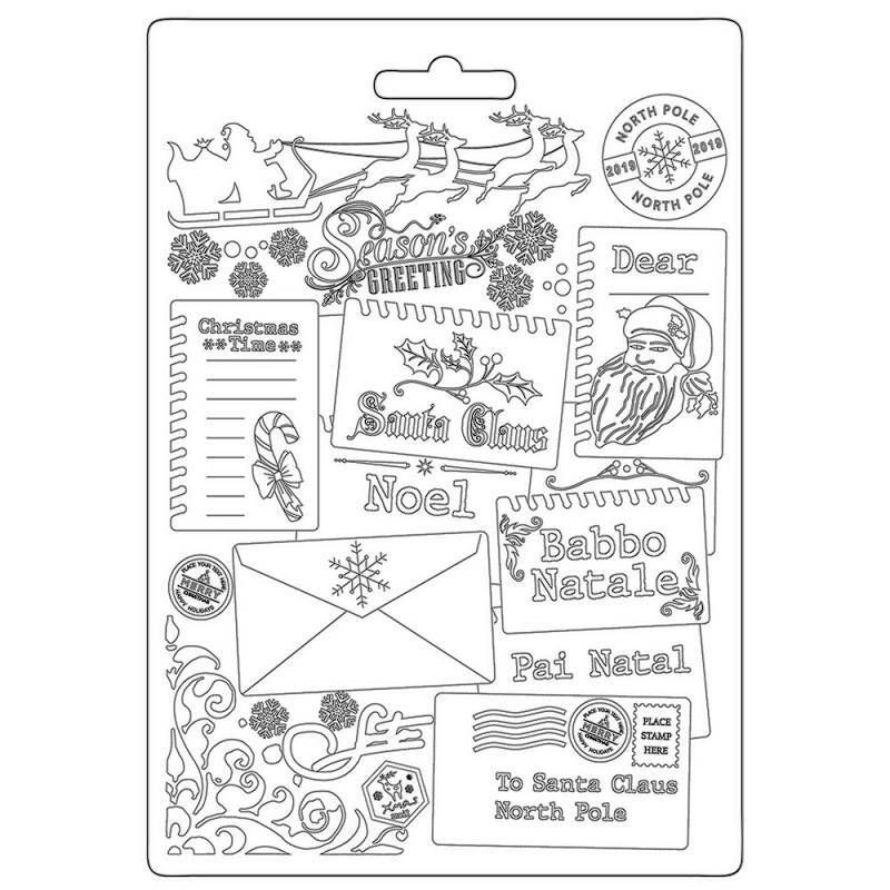 Stamperia A5 Mould ROMANTIC CHRISTMAS CARDS