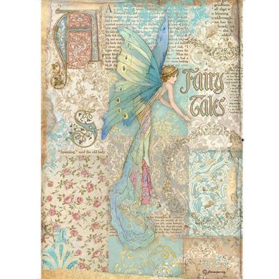 Stamperia A4 Rice Paper Sleeping Beauty FAIRY TALES