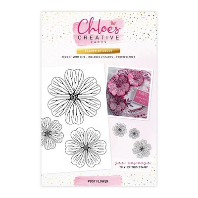 Chloes Creative Posy Flower A6 Clear Stamp