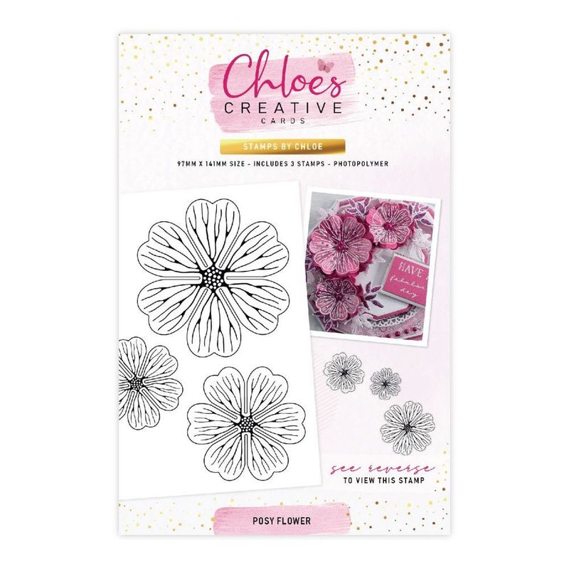 Chloes Creative Posy Flower A6 Clear Stamp