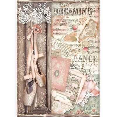 Stamperia A4 Rice Paper PASSION SHOES