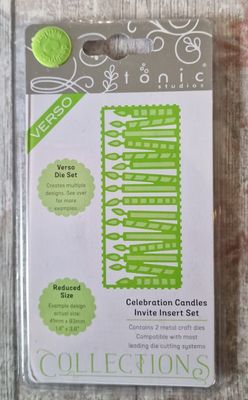 Tonic Collections Verso CELEBRATION CANDLES INVITE INSERT