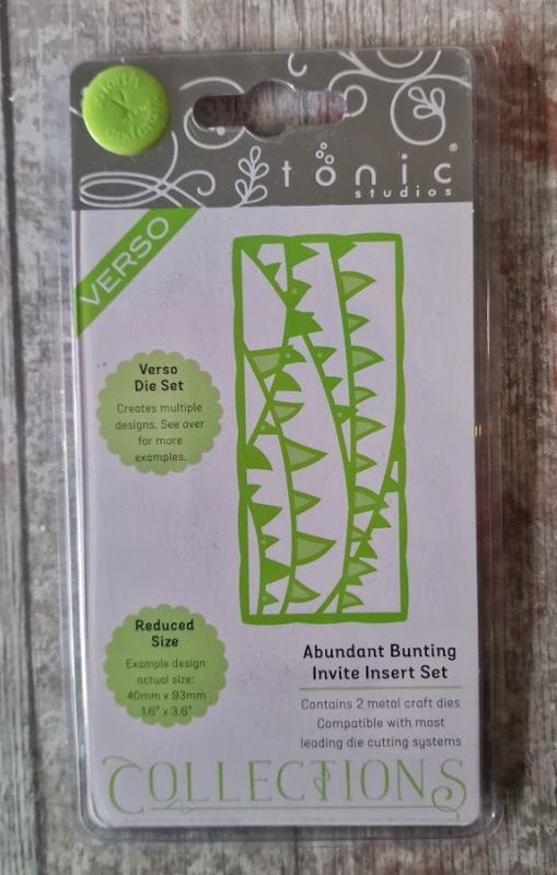 Tonic Collections Verso ABUNDANT BUNTING INVITE INSERT