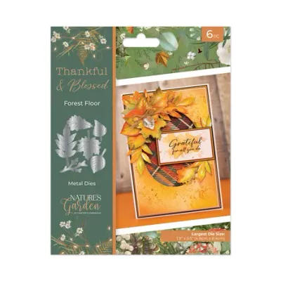 Crafter's Companion Thankful &amp; Blessed Die Set FOREST FLOOR