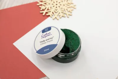 Crafter's Companion Glitter Paste HOLLY &amp; IVY