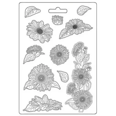 Stamperia Soft Mould A4 Sunflower SUNFLOWER ART K3PTA4562
