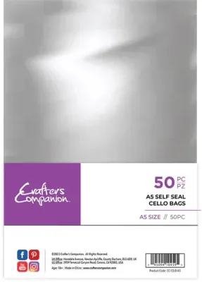 Crafters Companion Self Seal Cello Bags X 50 A5