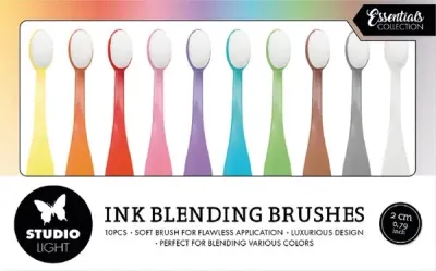 Studio Light Ink Blending Brushes x 10pcs 2cm