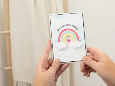 Crafters Companion Majestic Unicorn Stamp &amp; Die Set BE UNIQUE BE YOU