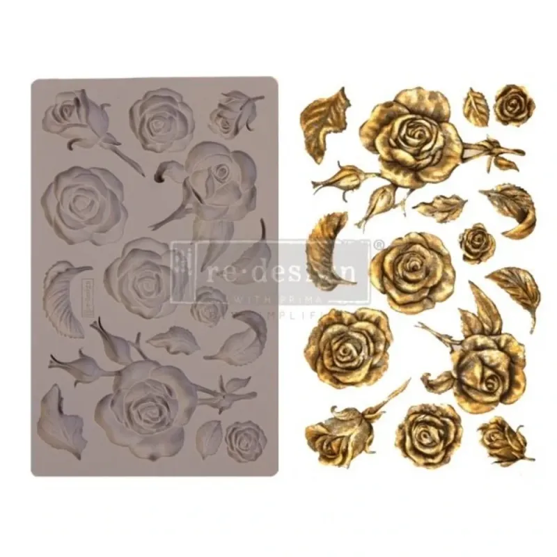 PRIMA Re-Design Decor Moulds FRAGRANT ROSES **Pre-Order