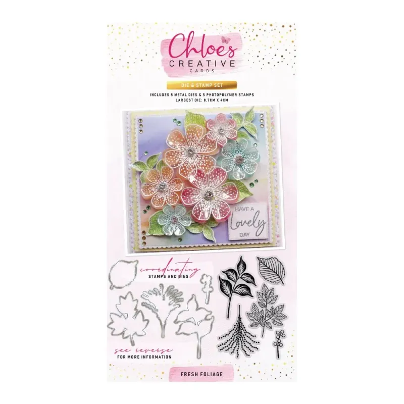 Chloe's Creative Die &amp; Stamp Set FRESH FOLIAGE