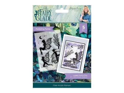 Crafters Companion The Fairy Glade Stamp Set FLUTTERING FAIRIES