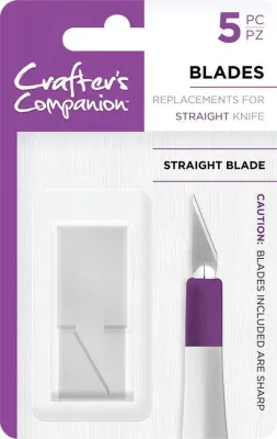 Crafters Companion BLADES - Replacements for Straight Knife x 5