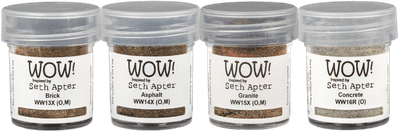 WOW! Embossing Powders Quads - BUILDING BLOCKS Quad WOWKQ001 by Seth Apter