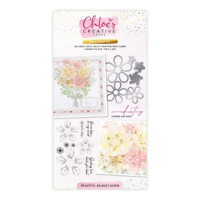 Chloes Creative Cards Die &amp; Stamp - BEAUTIFUL BOUQUET BLOOM