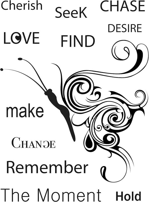 Dali Art  Stamp set THE MOMENT BUTTERFLY SWIRL