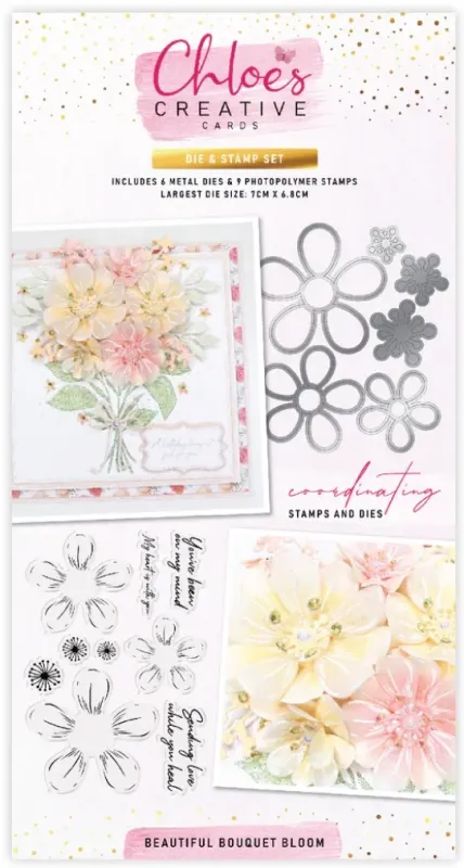 Chloe's Creative Die &amp; Stamp Set BOUQUET BEATUTIFUL BLOOM