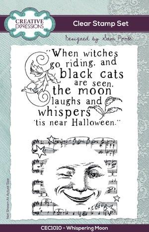 Creative Expressions Sam Poole Clear Stamp A6 Whispering Moon