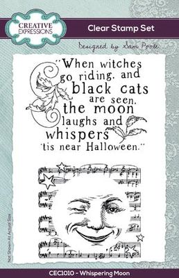 Creative Expressions Sam Poole Clear Stamp A6 Whispering Moon