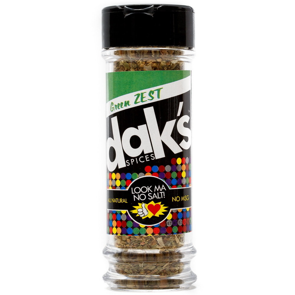 DAK'S GREEN ZEST - SALT FREE seasoning to enhance any meal