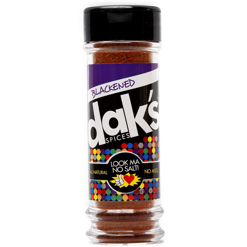 DAK'S BLACKENED- SALT FREE seasoning to enhance any meal