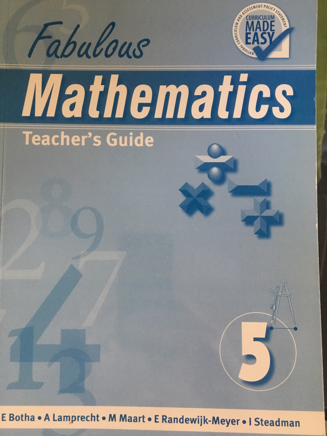 Grade 5 Fabulous Mathematics Teacher Guide