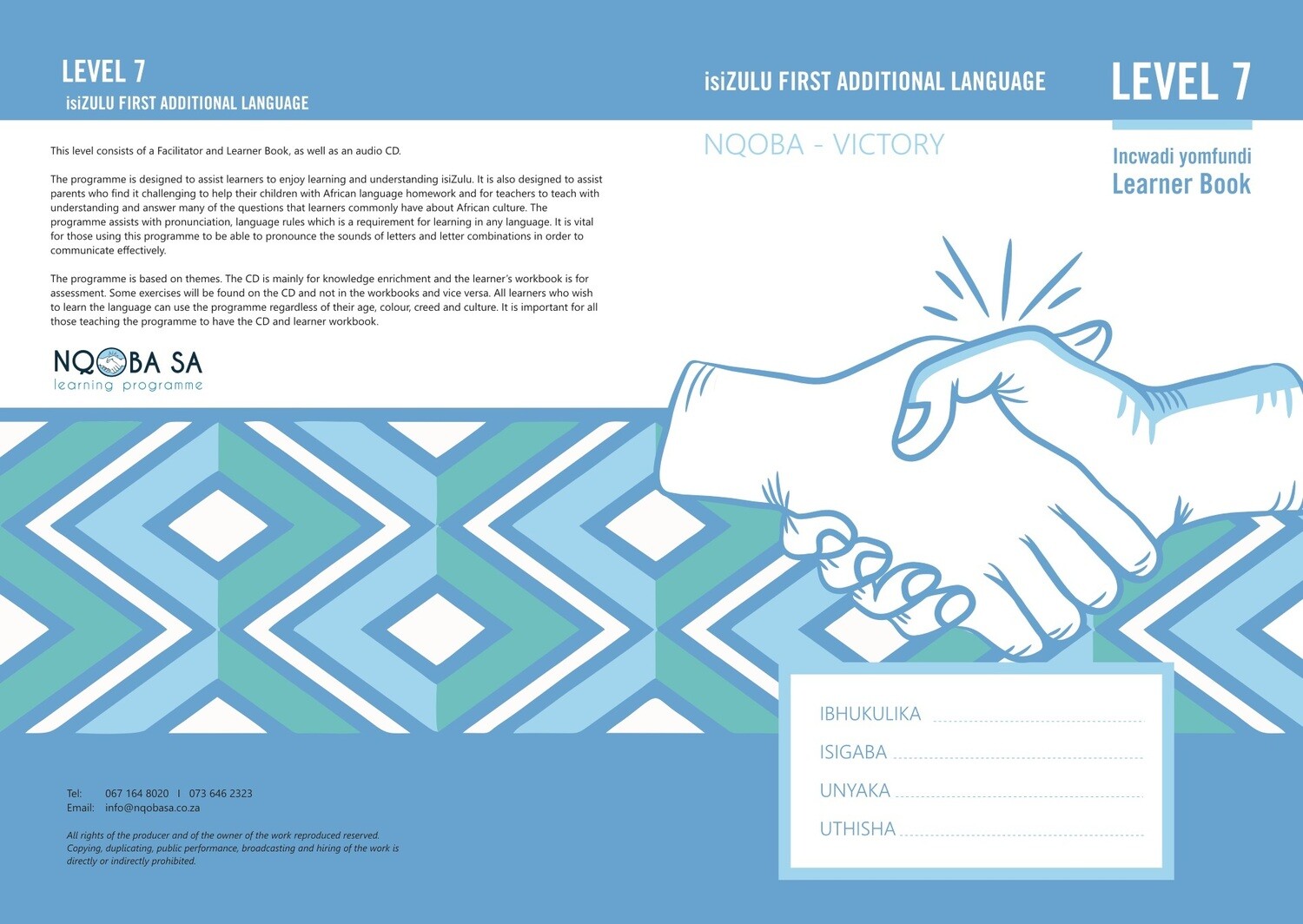 Nqoba Learner Book Level 7 Grade 6