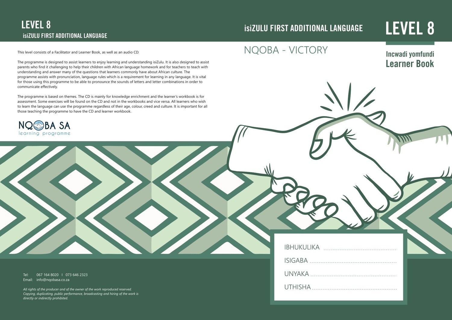 Nqoba Learner Book Level 8 Grade 7