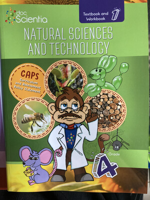 Grade 4 DocScientia Natural Science and Technology - BOOK 1 Term 1 &amp; 2 Black and White